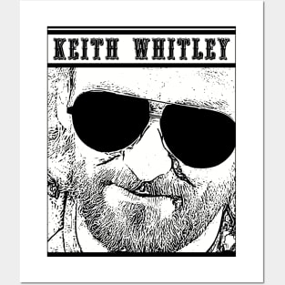 Keith Whitley // Black Retro Posters and Art